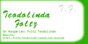 teodolinda foltz business card